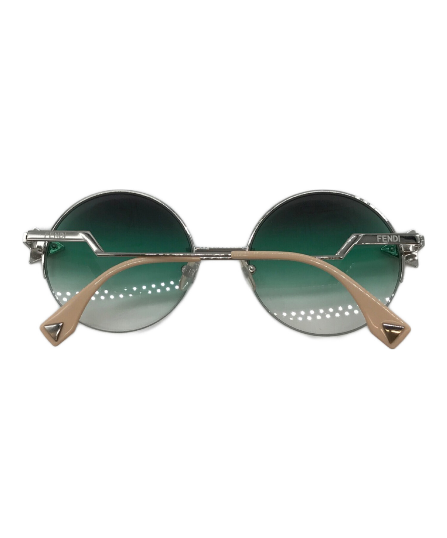 Fendi パール付きラウンドサングラス 中古・古着通販】FENDI (フェンディ) ラウンドフレームサングラス
