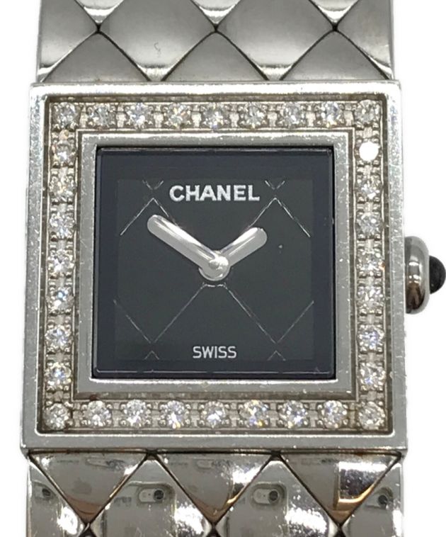 中古・古着通販】CHANEL (シャネル) マトラッセ ダイヤベゼルリスト 