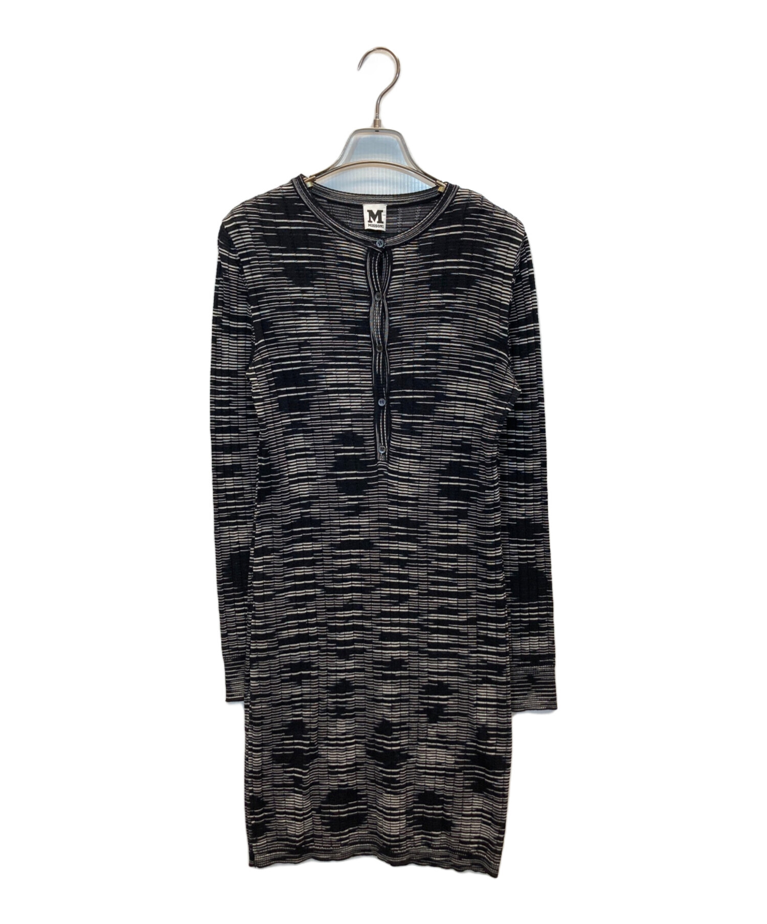 中古・古着通販】missoni (ミッソーニ) ニットワンピース ブラック 