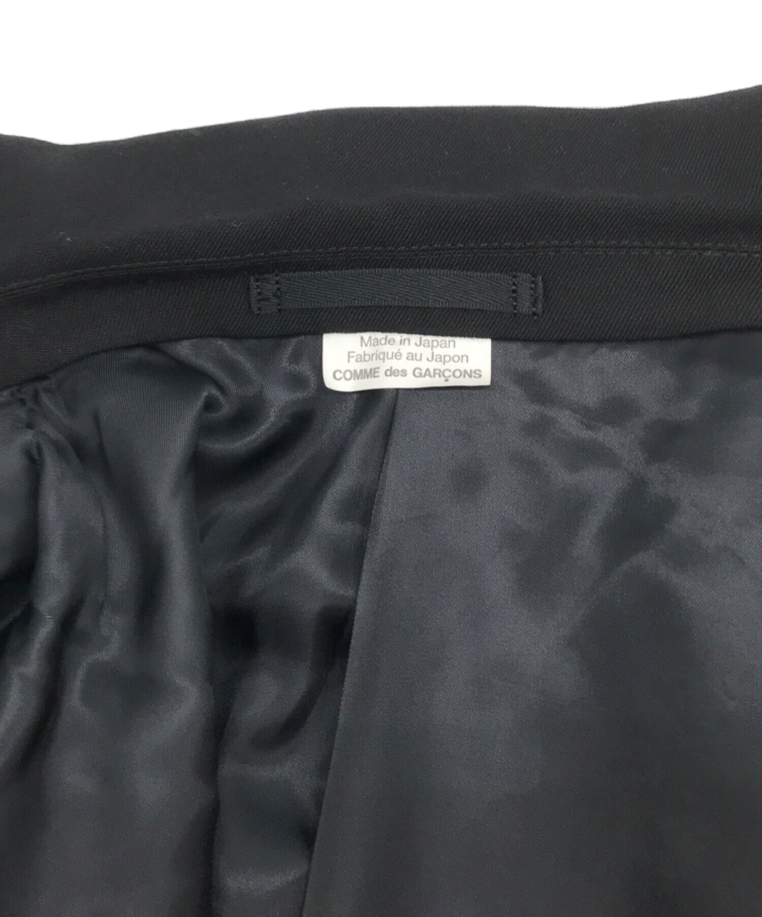 シルク混【コムデギャルソンオムドゥ】AD2016 ジャケット　黒　Mサイズ　水玉 シルク混【コムデギャルソンオムドゥ】AD2016 ジャケット 黒 M