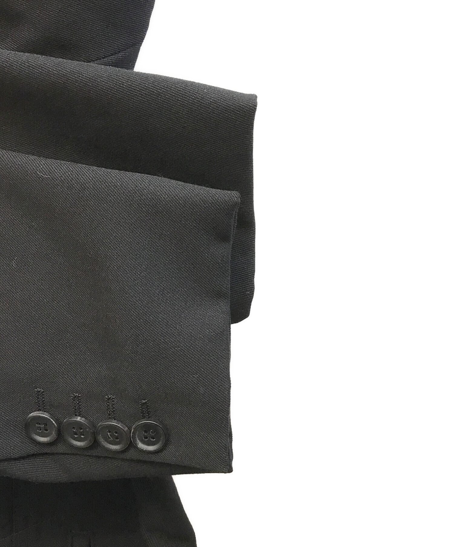 シルク混【コムデギャルソンオムドゥ】AD2016 ジャケット　黒　Mサイズ　水玉 シルク混【コムデギャルソンオムドゥ】AD2016 ジャケット 黒 M