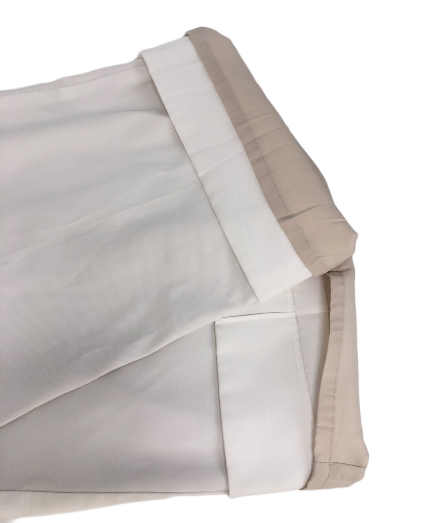 中古・古着通販】yori (ヨリ) ノンアイロンワイドパンツ ホワイト