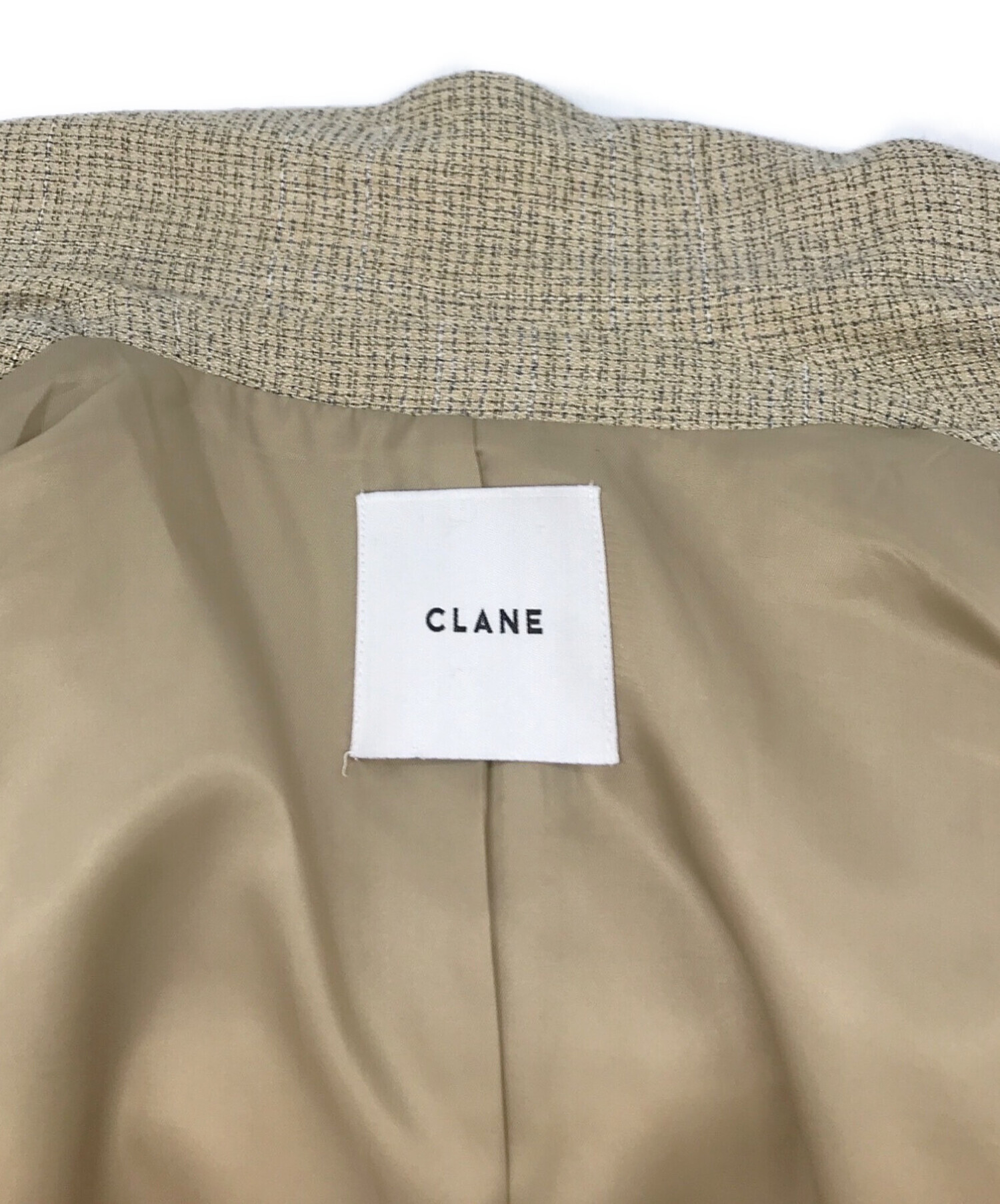 中古・古着通販】CLANE (クラネ) BOW TIE ARRANGE JACKET ベージュ 