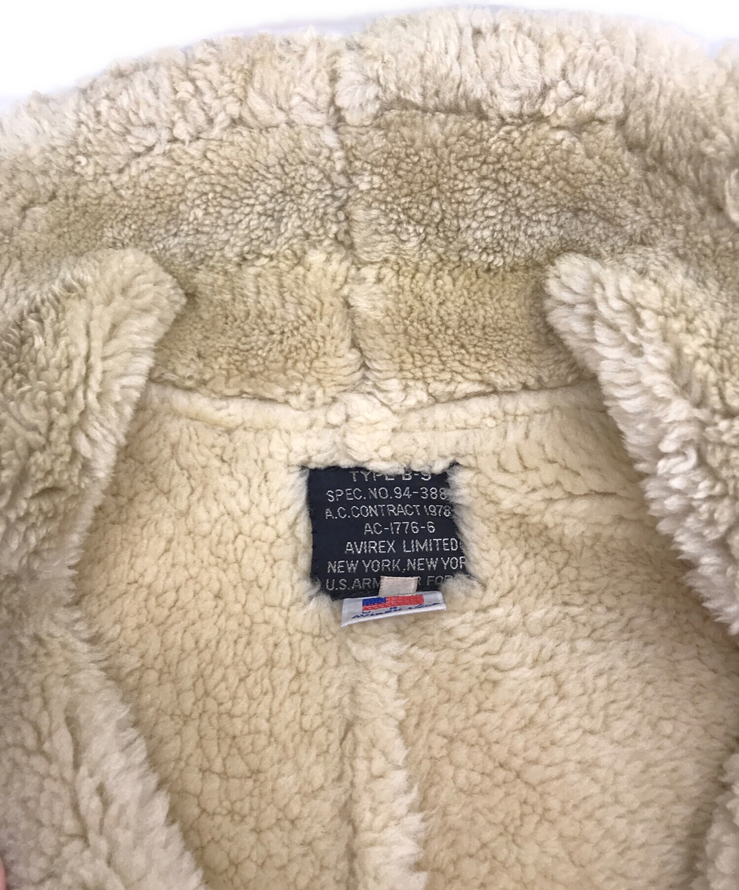 中古・古着通販】AVIREX (アヴィレックス) TYPE B-9ムートンフライト