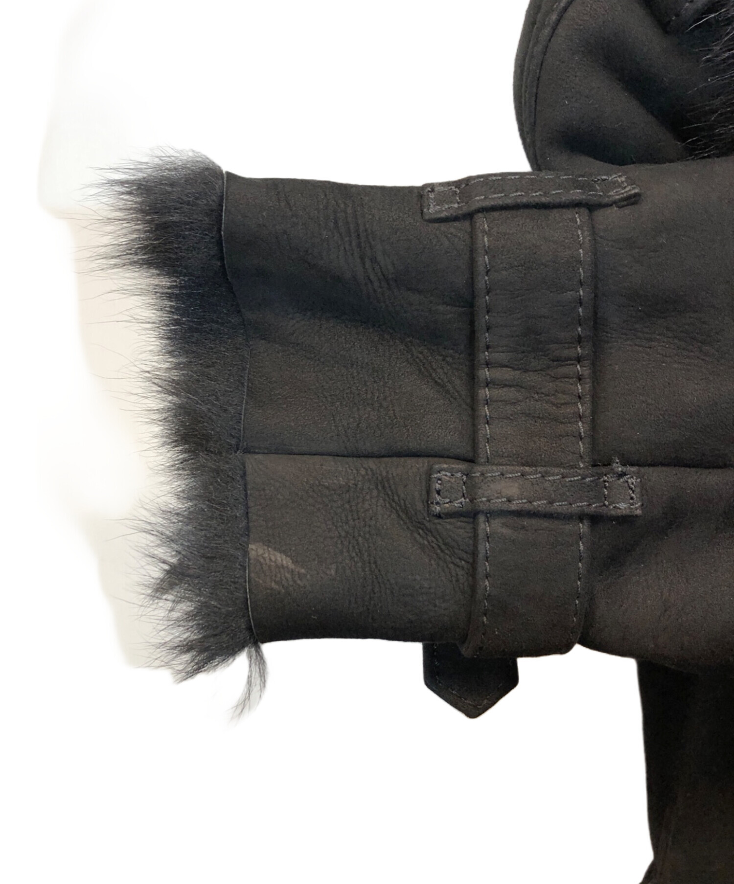 中古・古着通販】BURBERRY (バーバリー) ダブルボタンムートンコート