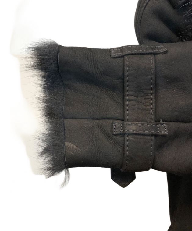 中古・古着通販】BURBERRY (バーバリー) ダブルボタンムートンコート