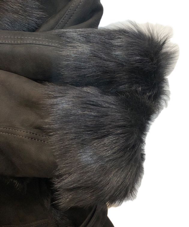 中古・古着通販】BURBERRY (バーバリー) ダブルボタンムートンコート