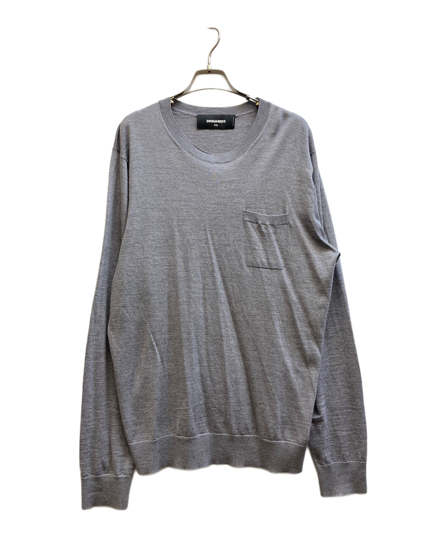 中古・古着通販】DSQUARED2 (ディースクエアード) ハイゲージクルー 