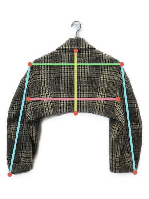 中古・古着通販】CLANE (クラネ) ROUND SLEEVE SHORT JACKET ブラウン