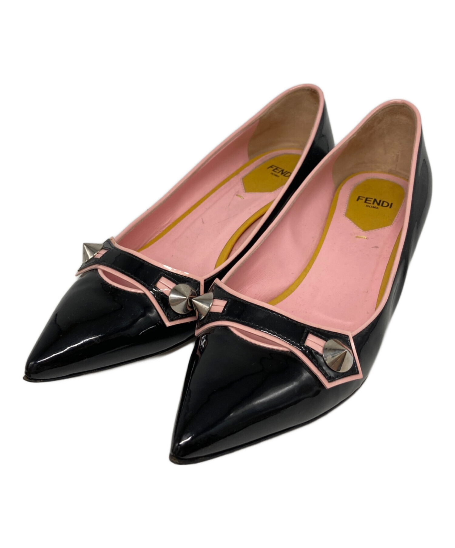 中古・古着通販】FENDI (フェンディ) ポインテッドトゥスタッズ 