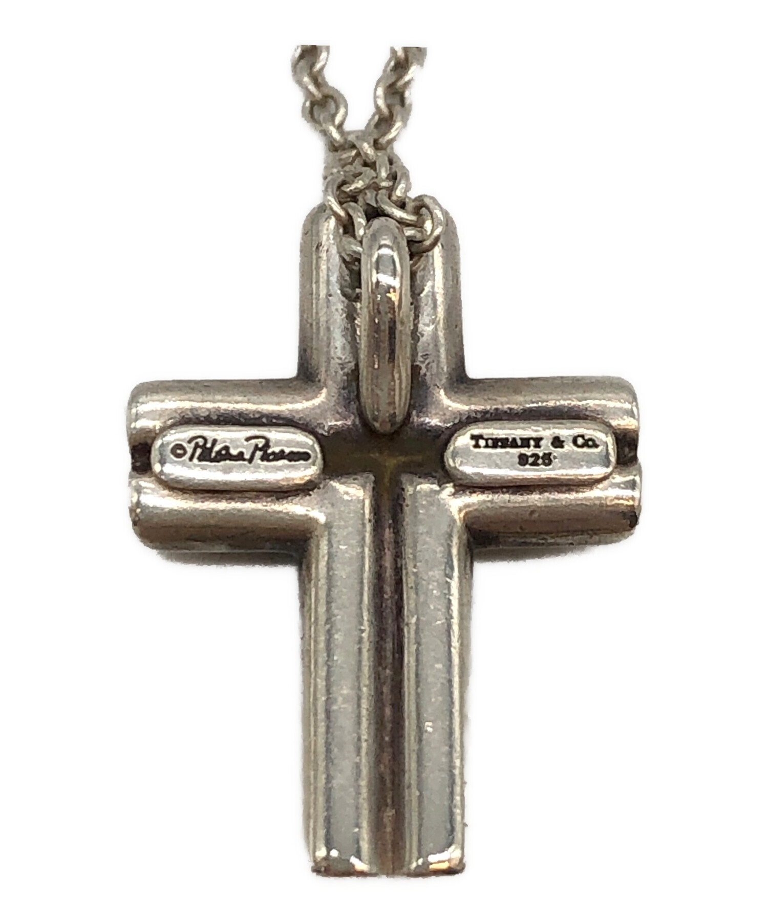 ティファニー　テンダネス　ハート　クロス　ネックレス　シルバー　925 ティファニー TIFFANY & CO. テンダネス ハート クロス ネックレス