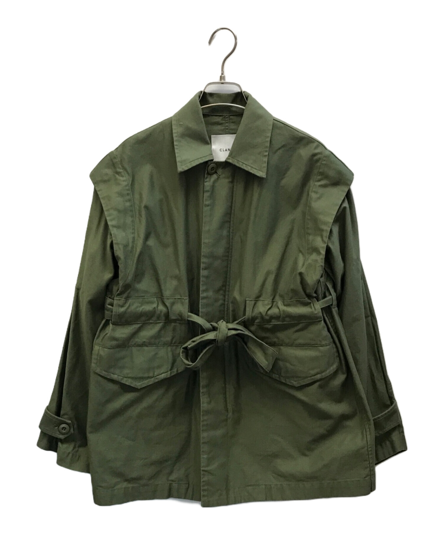CLANE 2WAY MILITARY JACKETサイズ1 CLANE - 2WAY MILITARY JACKET - KHIKI | ADDICT WEB SHOP