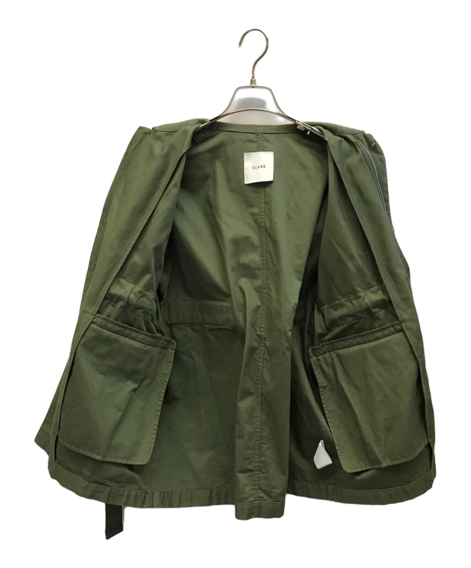 中古・古着通販】CLANE (クラネ) 2WAY MILITARY JACKET オリーブ 中古・古着通販】CLANE (クラネ) 2WAY MILITARY JACKET オリーブ