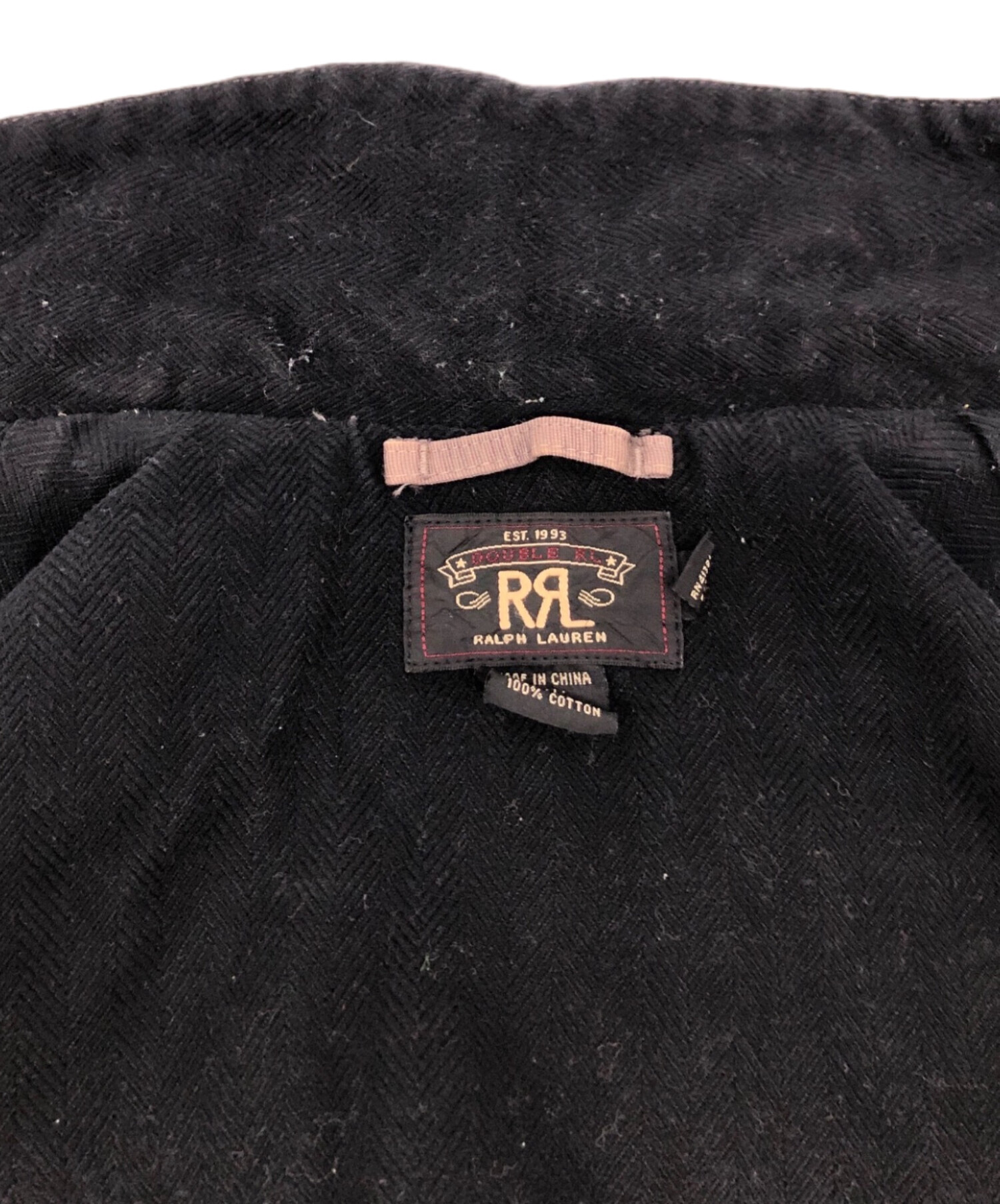 【新品・未着用】RRL レザートリム デッキジャケット RRL レザートリム コットン ボンバージャケット XS