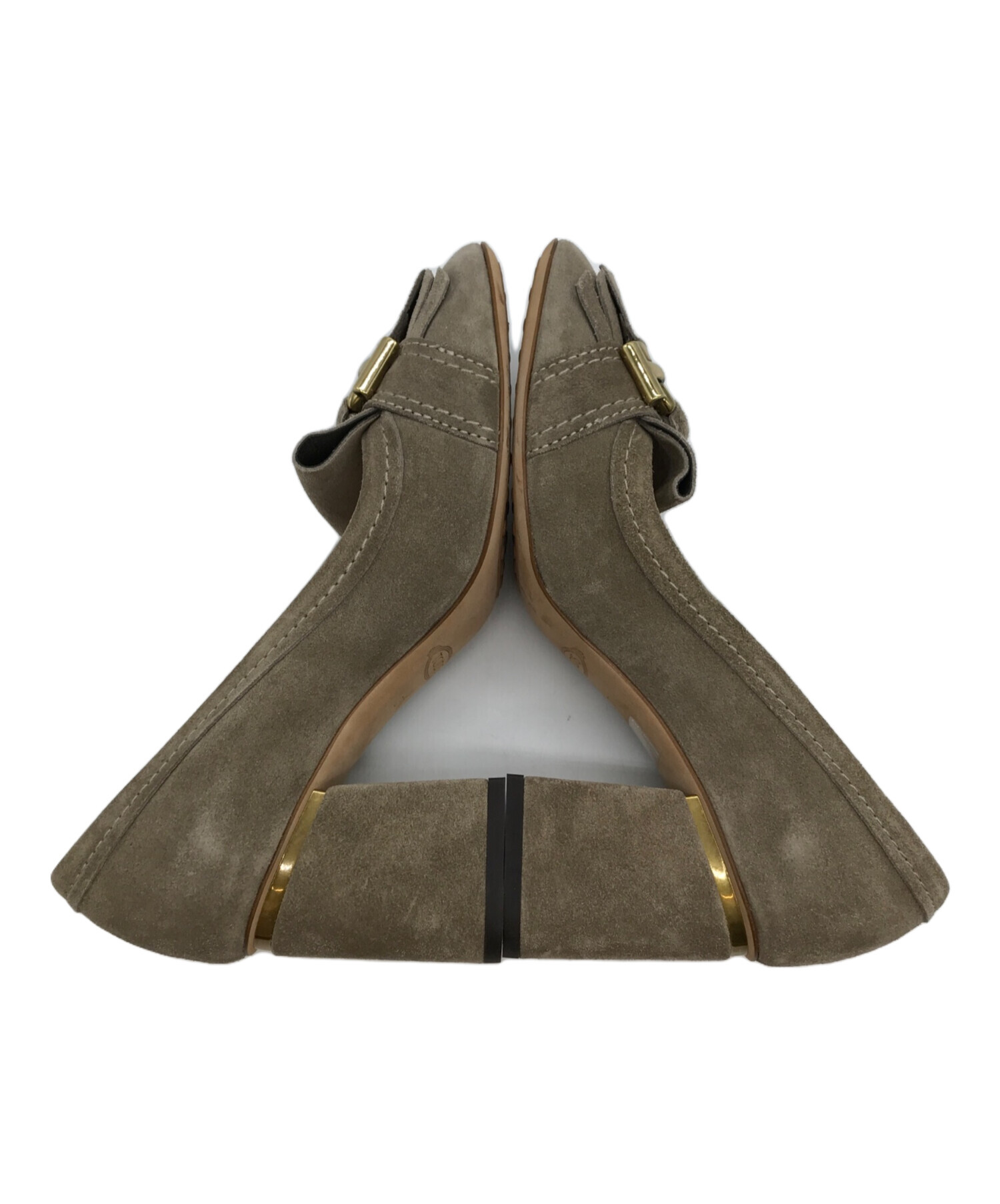 中古・古着通販】TOD'S (トッズ) フリンジスエードヒールパンプス