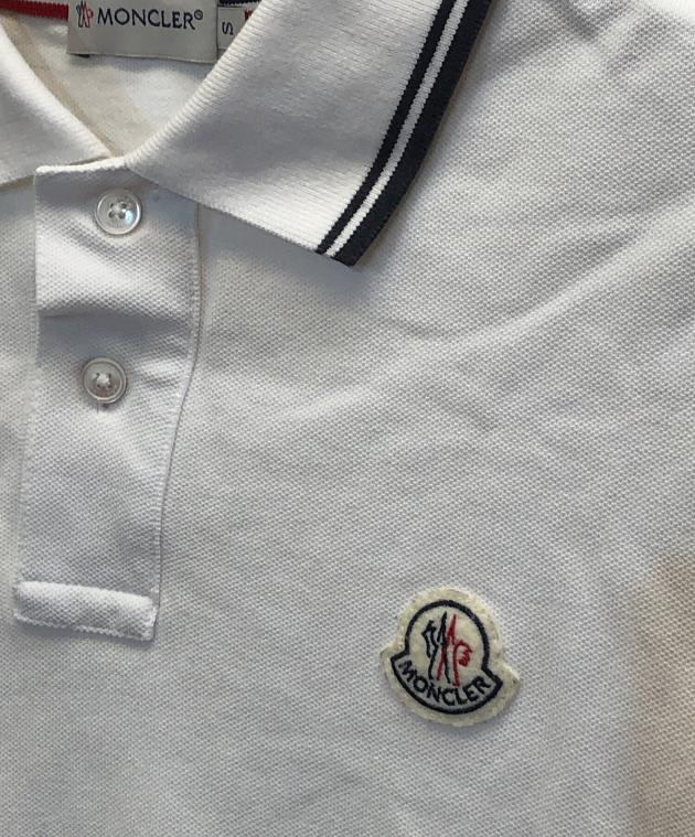 中古・古着通販】MONCLER (モンクレール) ポロシャツ ホワイト サイズ