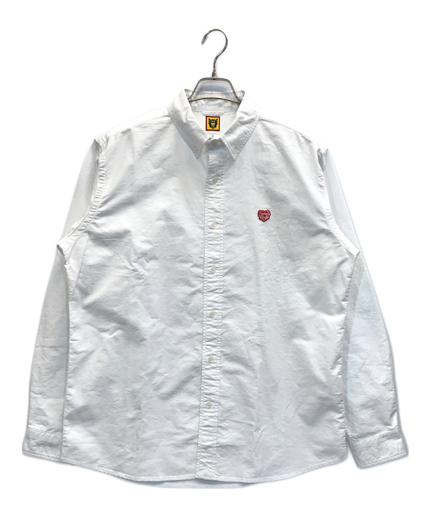 Size L HUMAN MADE OXFORD BD S/S SHIRT 白