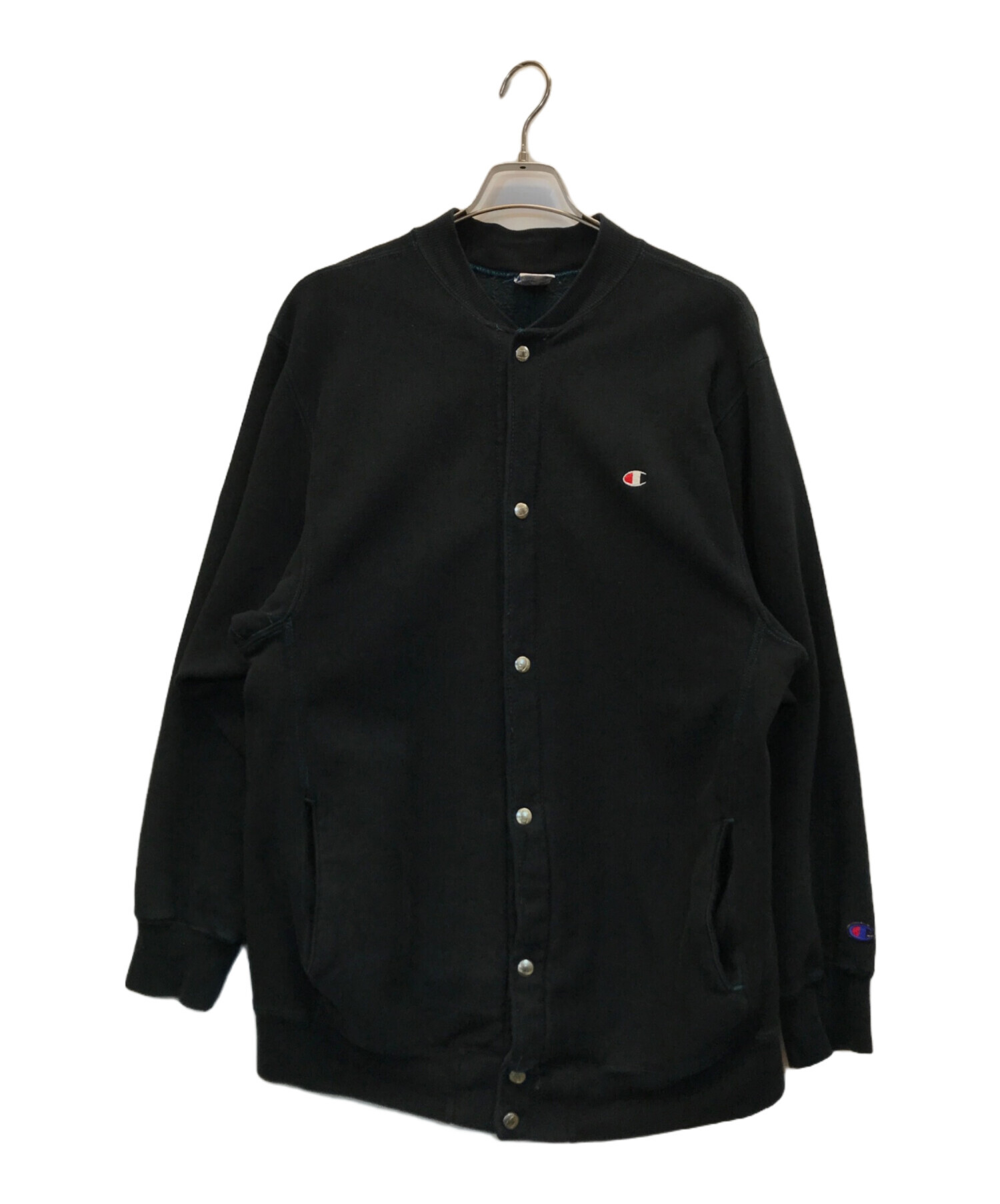 チャンピオン リバースウィーブ　カーディガン　ブラック　XL 中古・古着通販】Champion REVERSE WEAVE (チャンピオン リバース