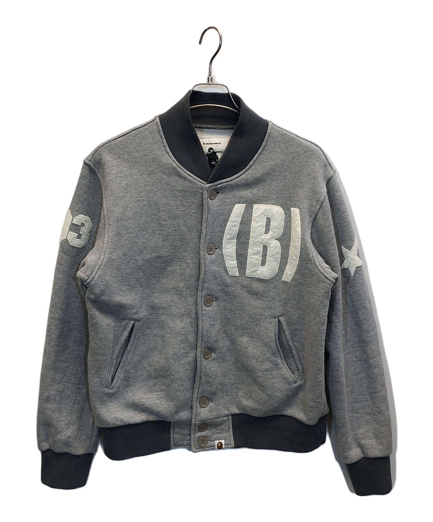エイプスウェットスタジャン　てつ A BATHING APE スエットスタジャン 【公式通販】