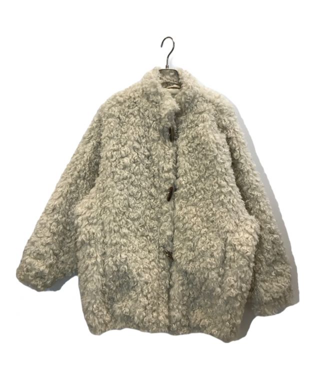 中古・古着通販】CLANE (クラネ) カールファーショートコート ホワイト 
