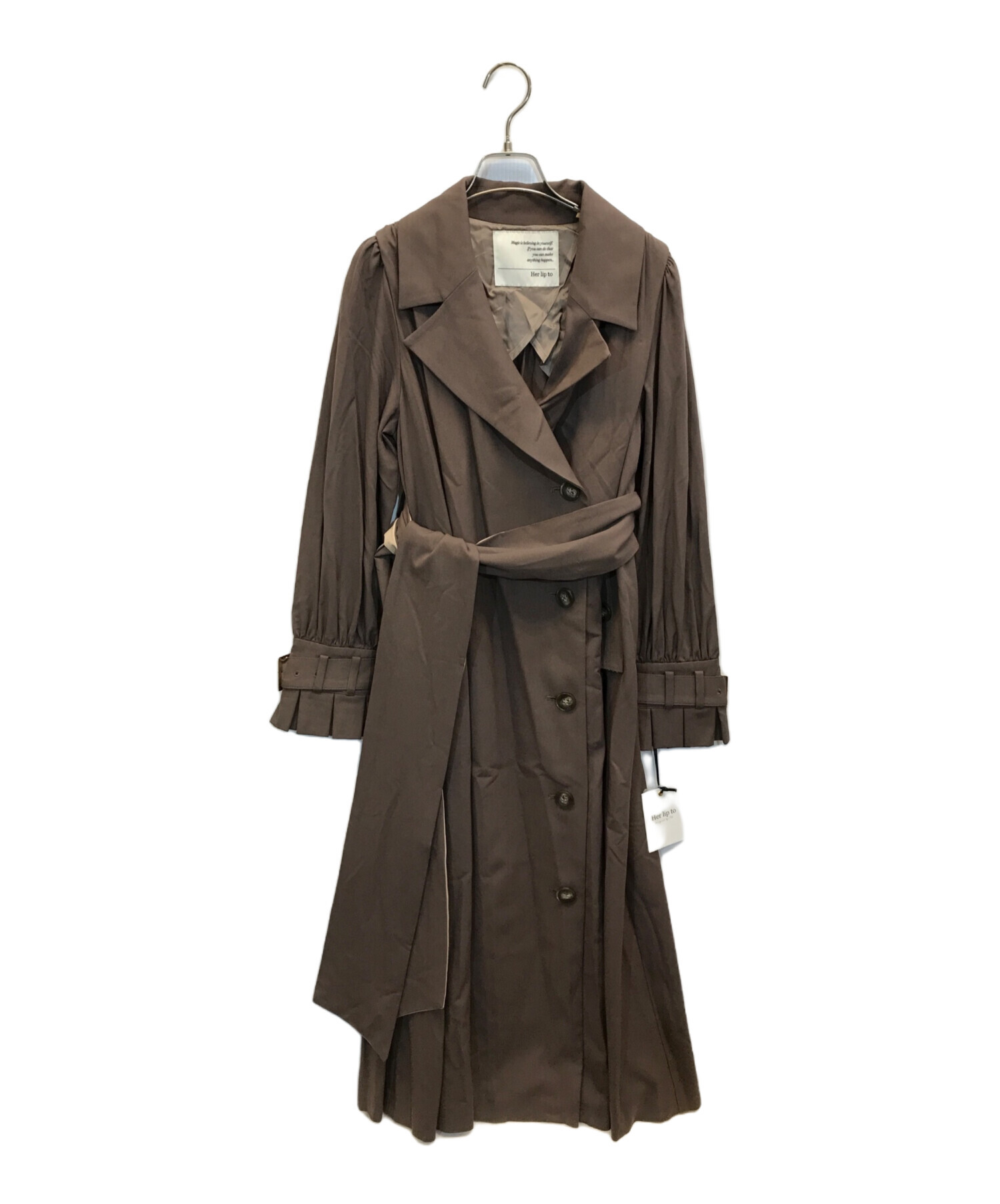 中古・古着通販】HER LIP TO (ハーリップトゥ) Belted Dress 中古・古着通販】HER LIP TO (ハーリップトゥ) Belted Dress