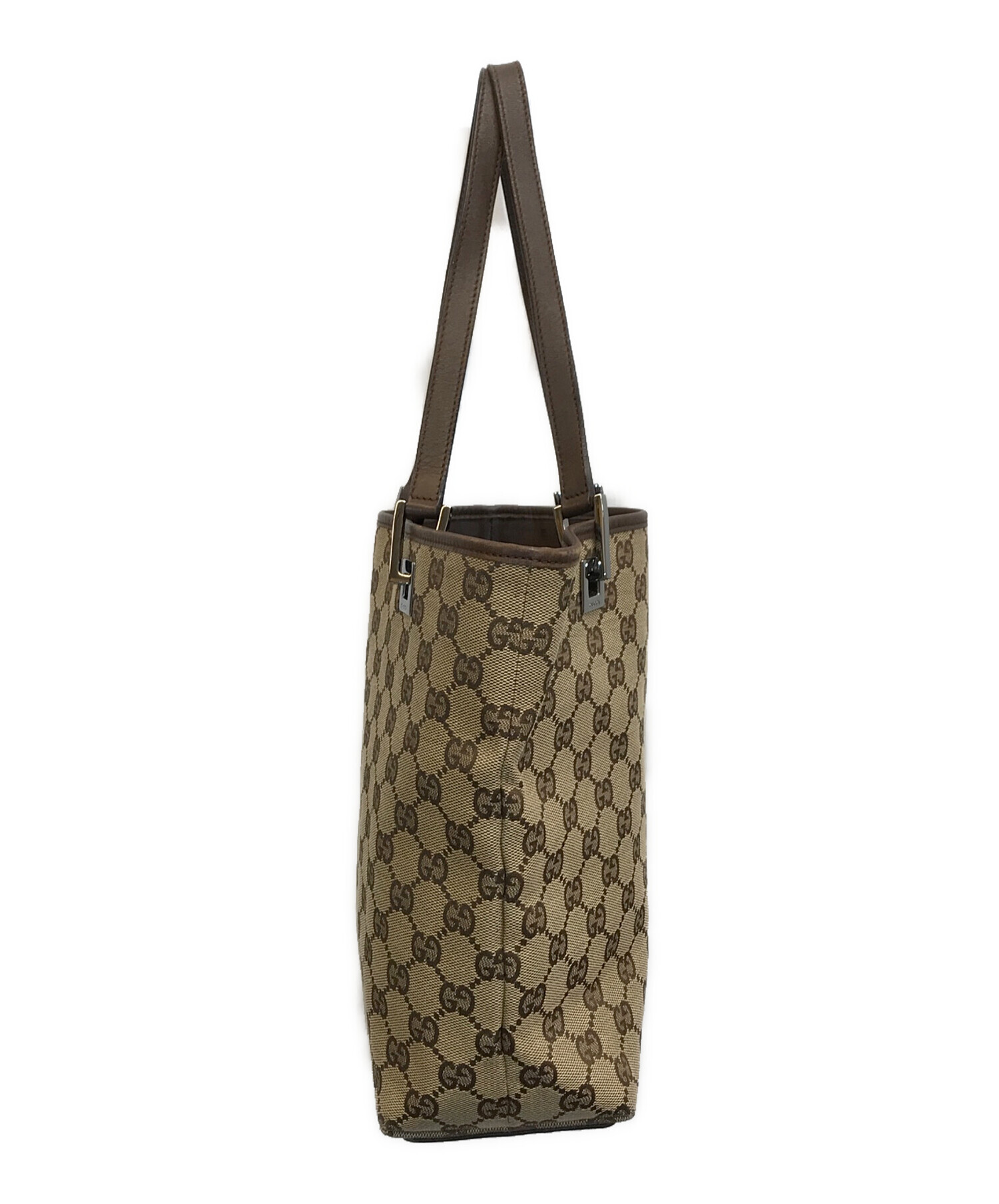 中古・古着通販】GUCCI (グッチ) GGキャンバス トートバッグ ベージュ 