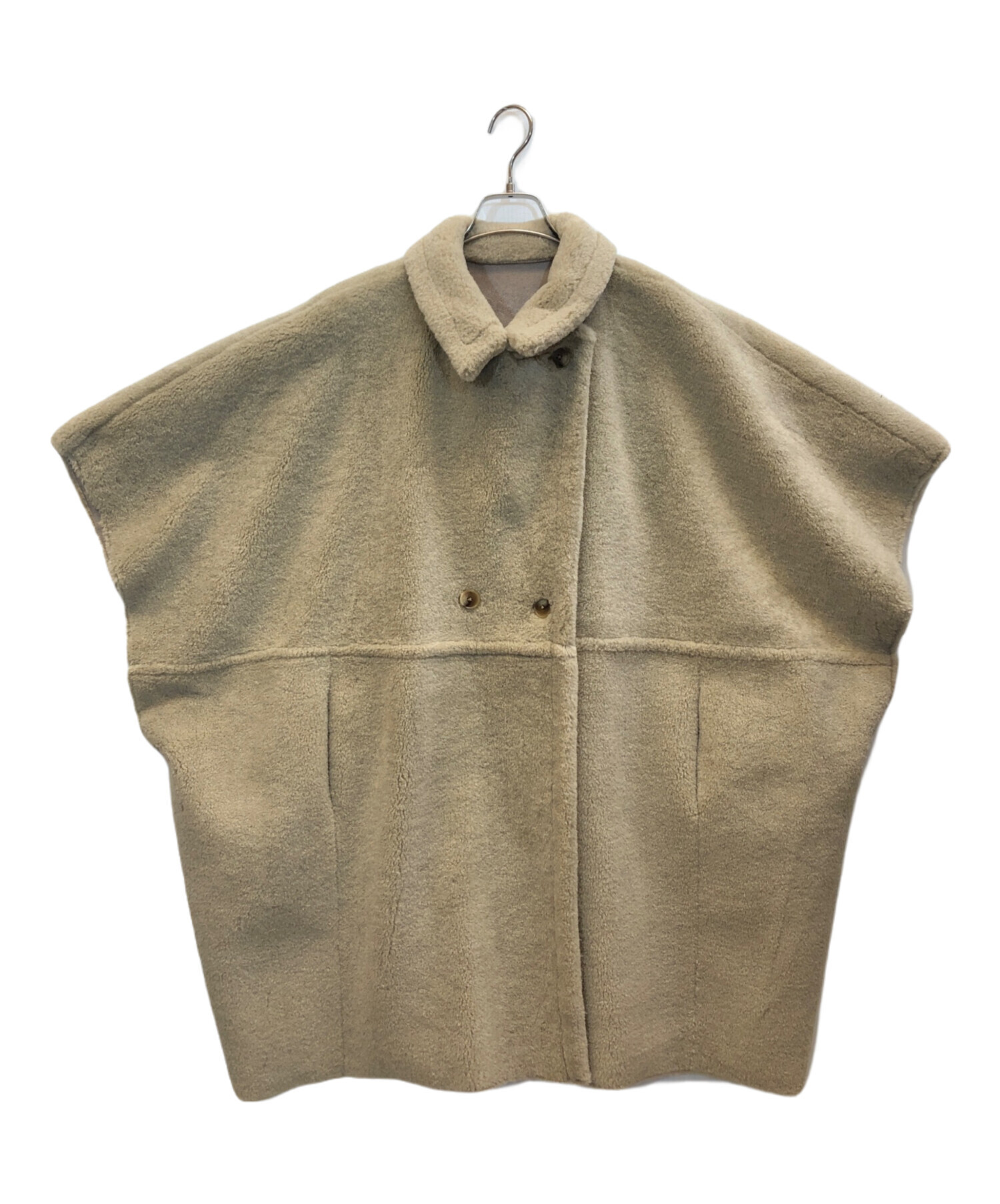 アメリヴィンテージ REVERSIBLE BOA PONCHO COATベージュ 【公式通販】