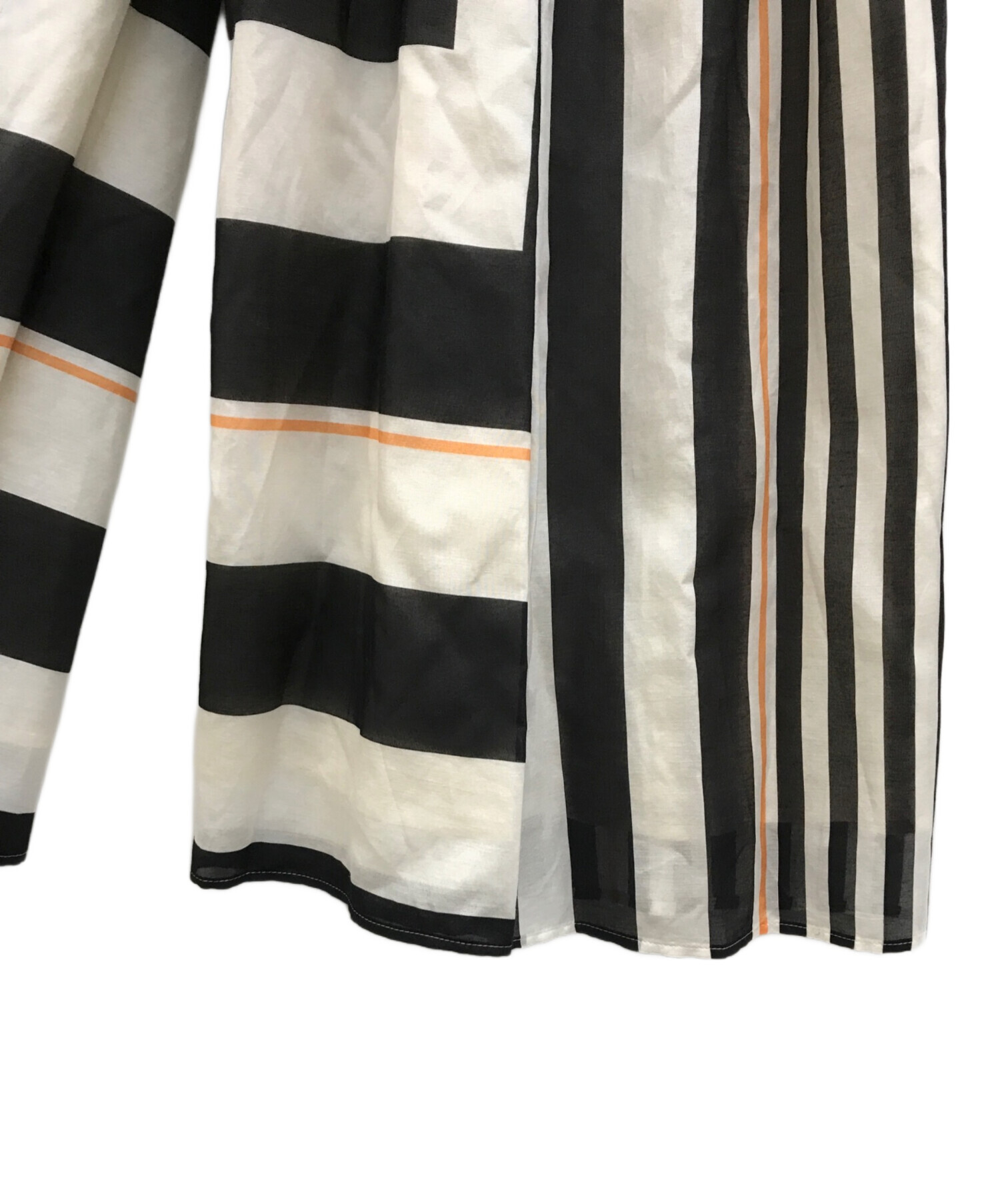 中古・古着通販】DES PRES (デ プレ) ストライププリント ワイドパンツ 