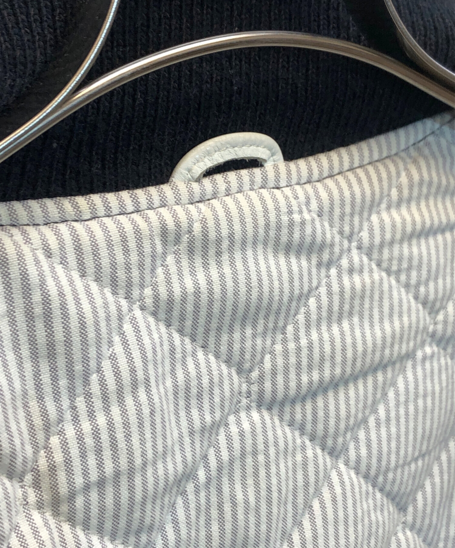 中古・古着通販】Thom Browne (トムブラウン) レザースリーブメルトン