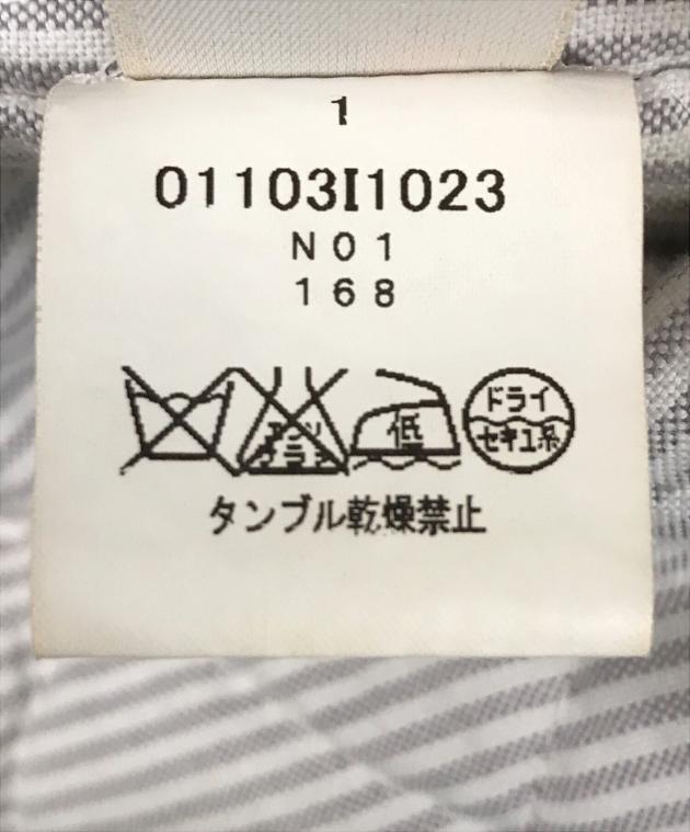 中古・古着通販】Thom Browne (トムブラウン) レザースリーブメルトン