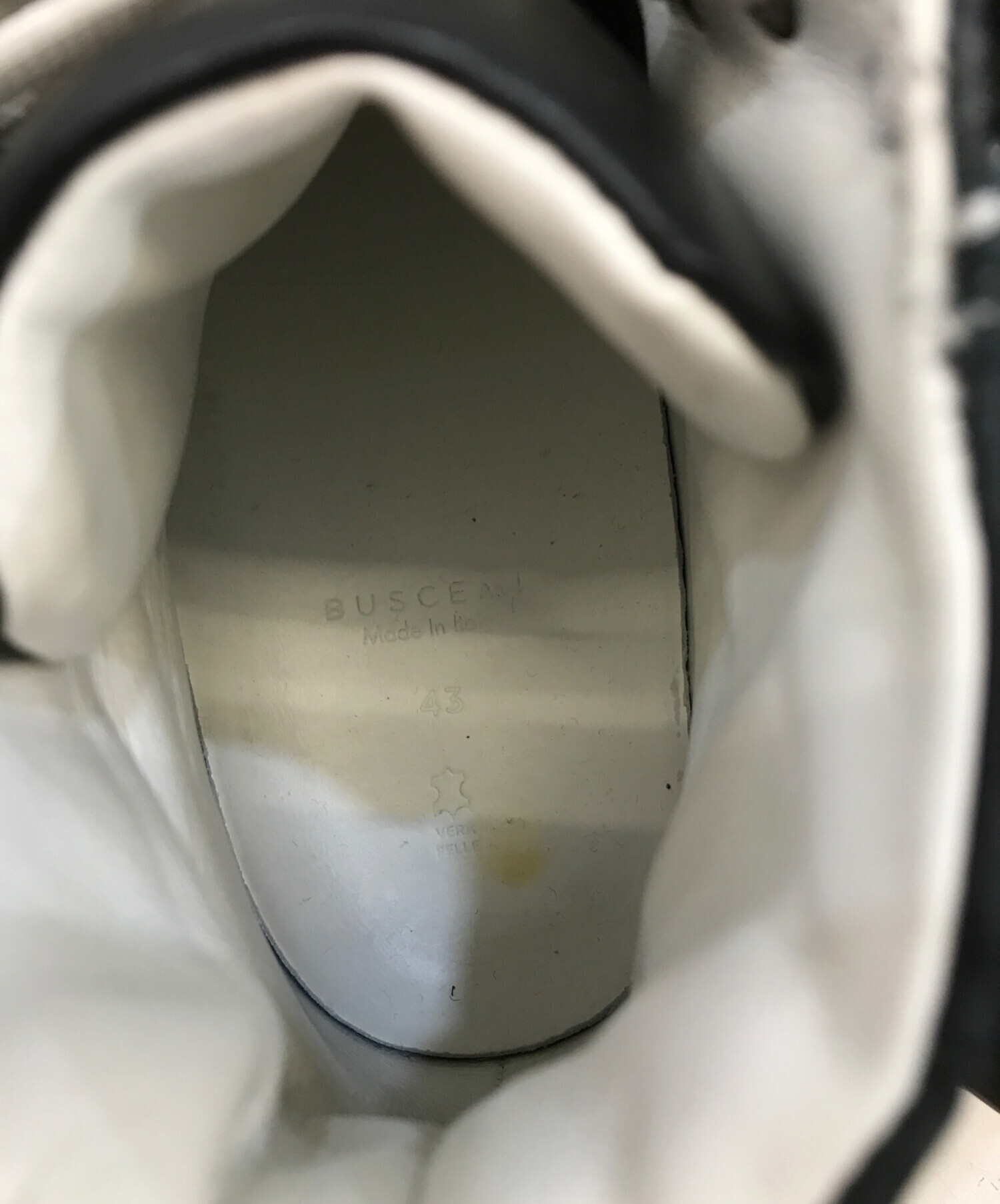 中古・古着通販】BUSCEMI (ブシェミ) ハイカットスニーカー ブラック 