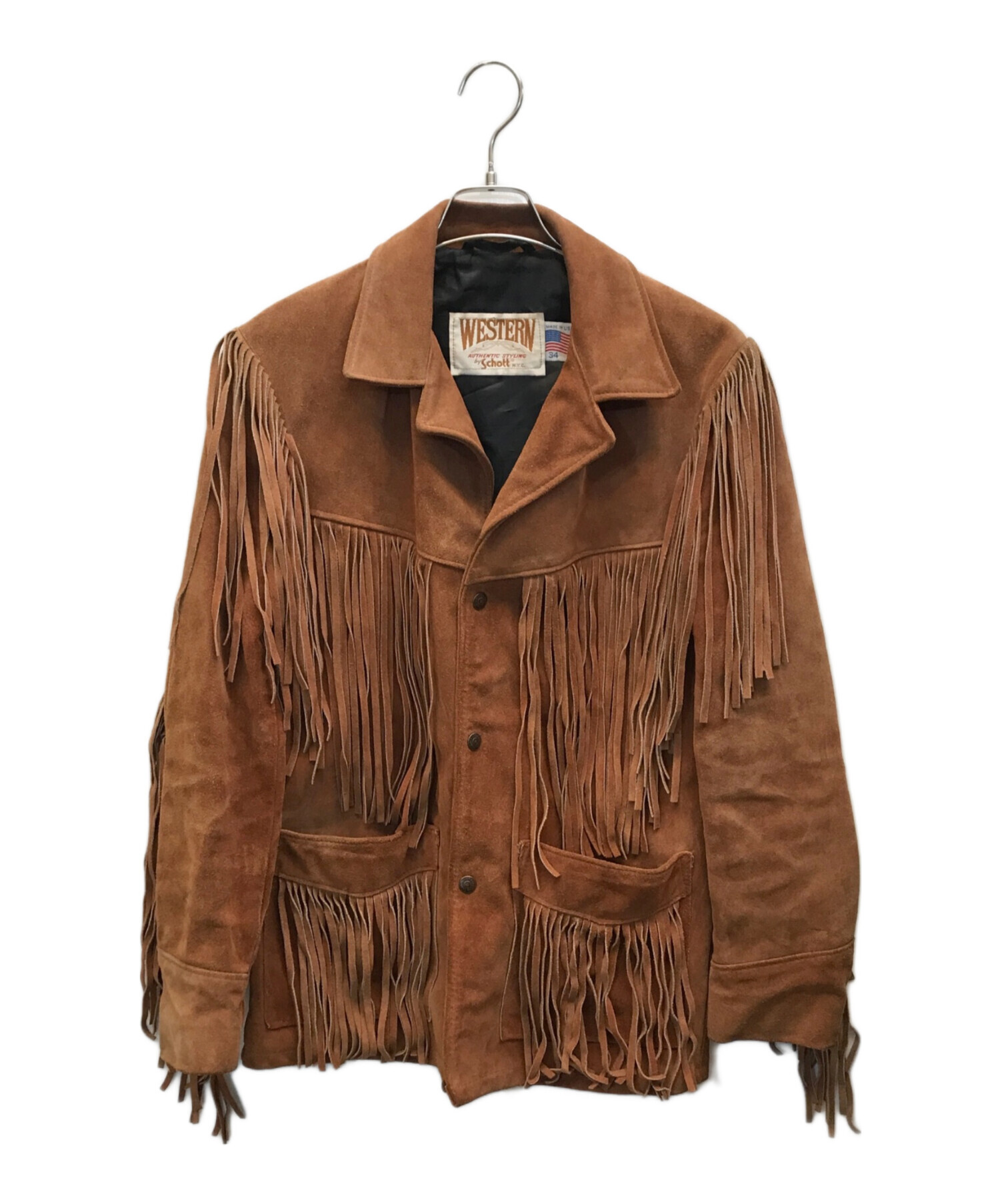 中古・古着通販】Schott (ショット) フリンジレザージャケット 