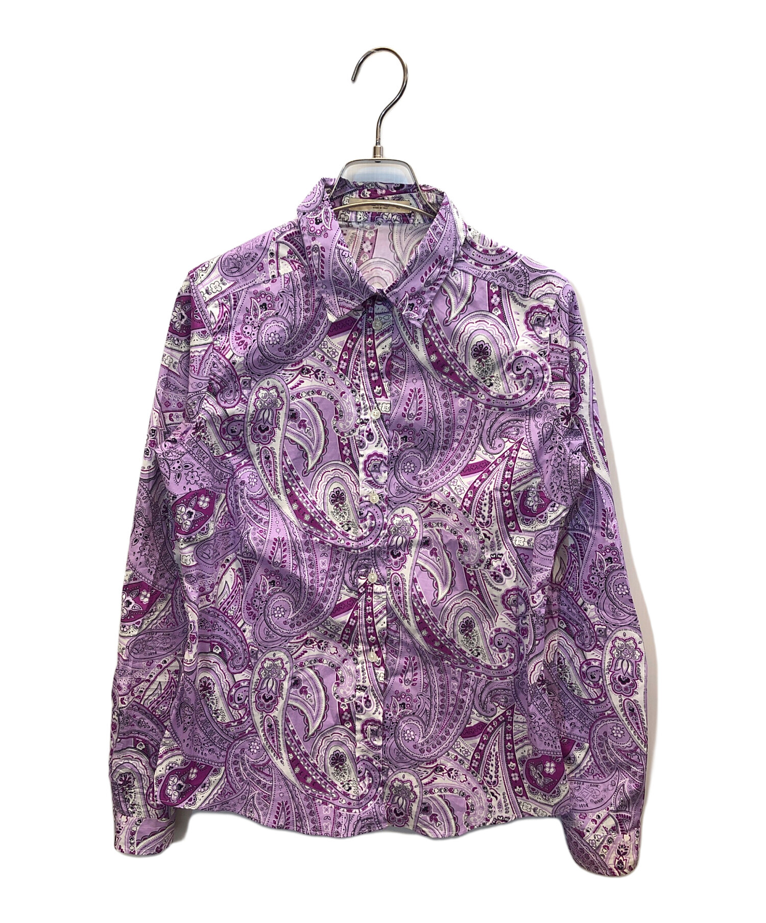 中古・古着通販】ETRO (エトロ) ペイズリーシャツ パープル サイズ:42 