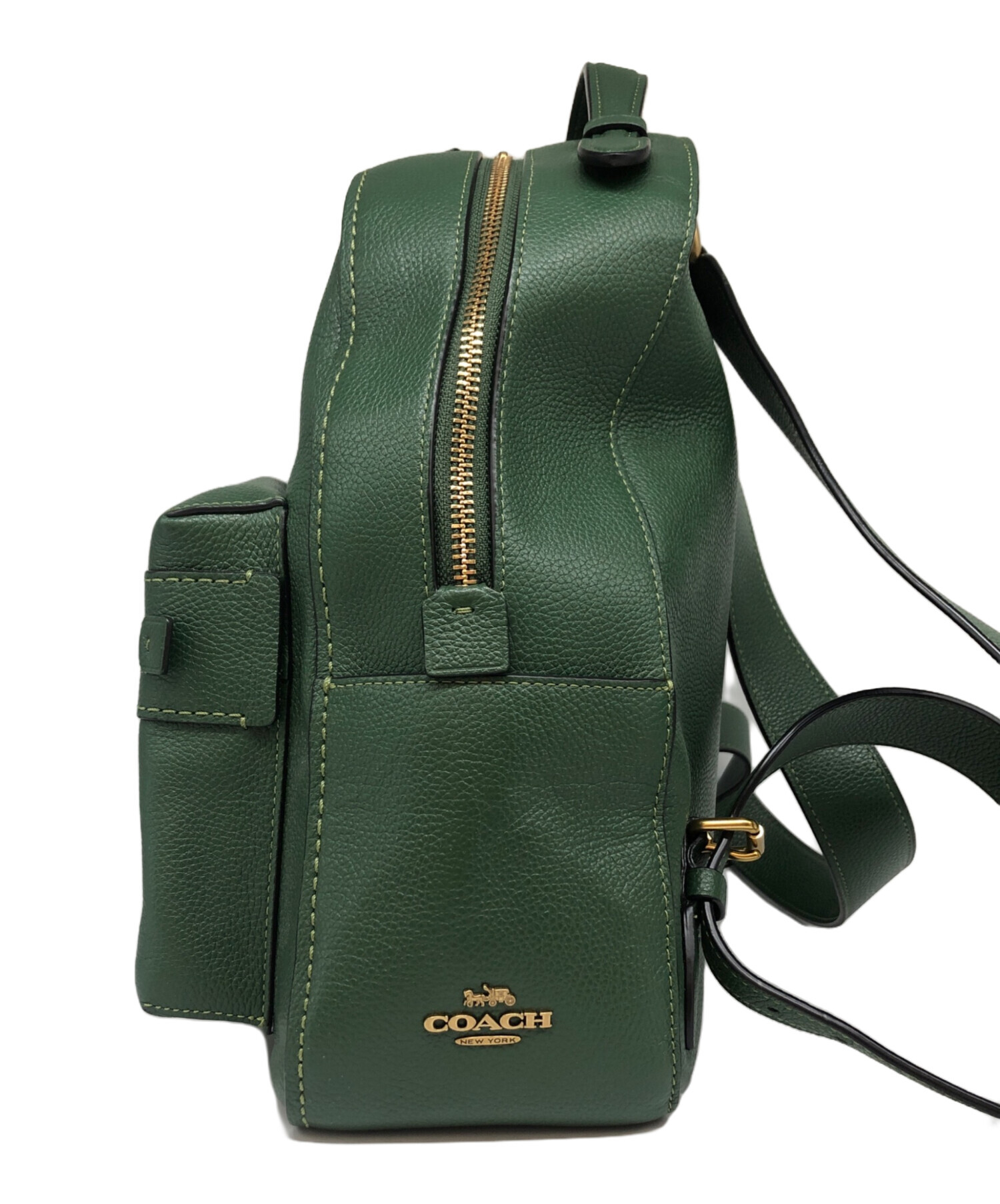 中古・古着通販】COACH (コーチ) Campus Backpack Polished Pebble
