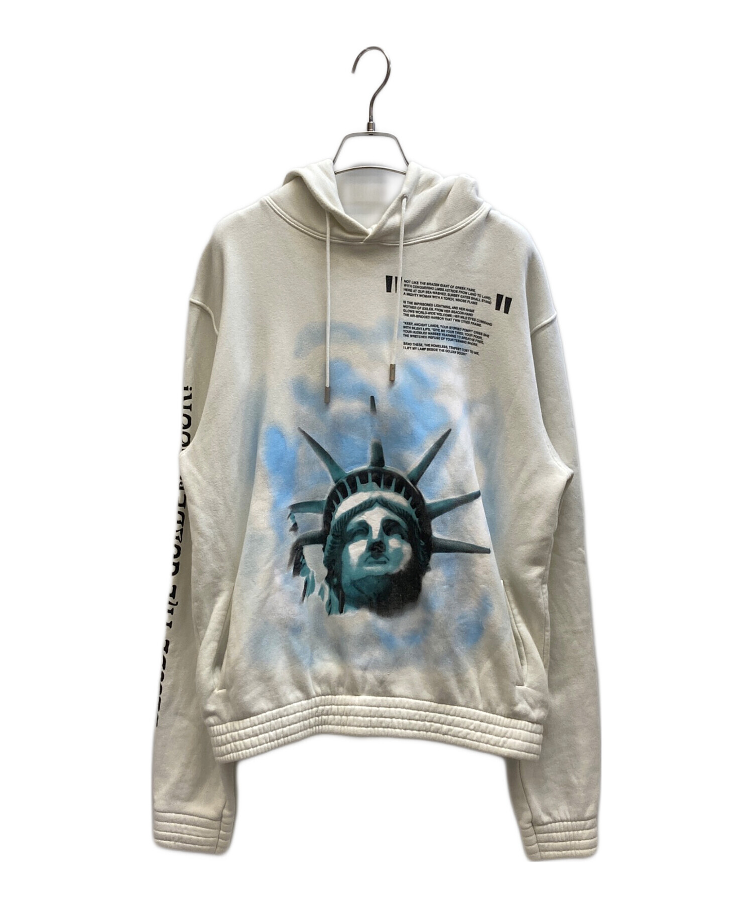 中古・古着通販】OFFWHITE (オフホワイト) Liberty Hoodie アイボリー