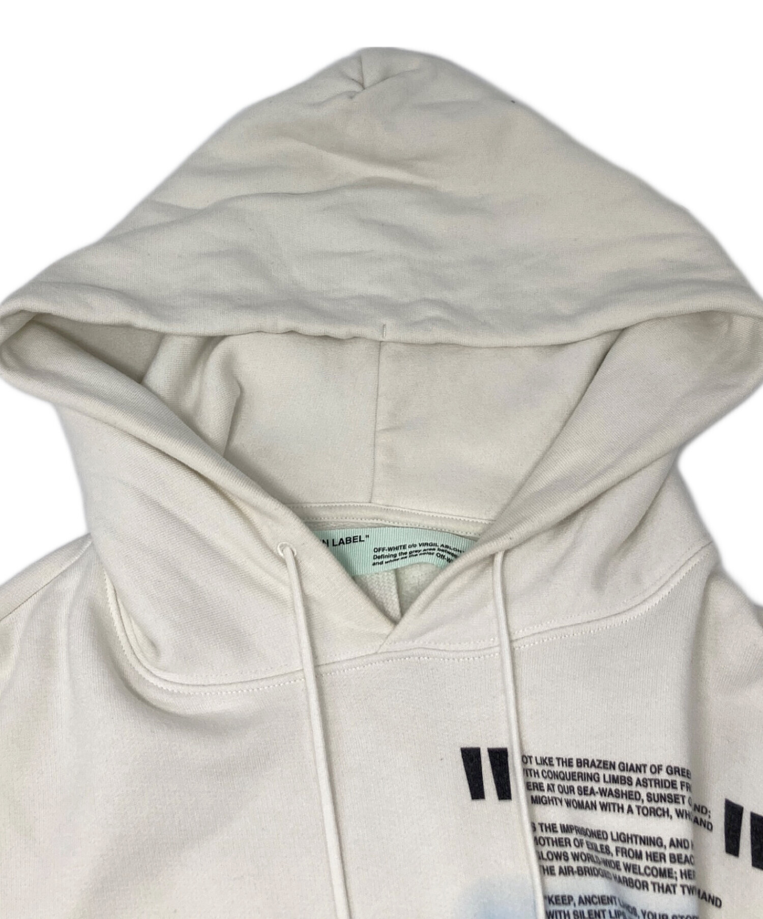 中古・古着通販】OFFWHITE (オフホワイト) Liberty Hoodie アイボリー