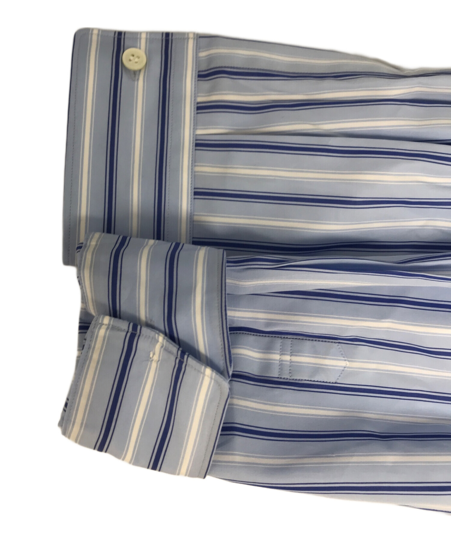 中古美品 コムデギャルソンオムドゥ ブルゾン ブルーストライプ M 送料込 COMME des GARCONS HOMME DEUX（コムデギャルソンオムドゥ）の古着