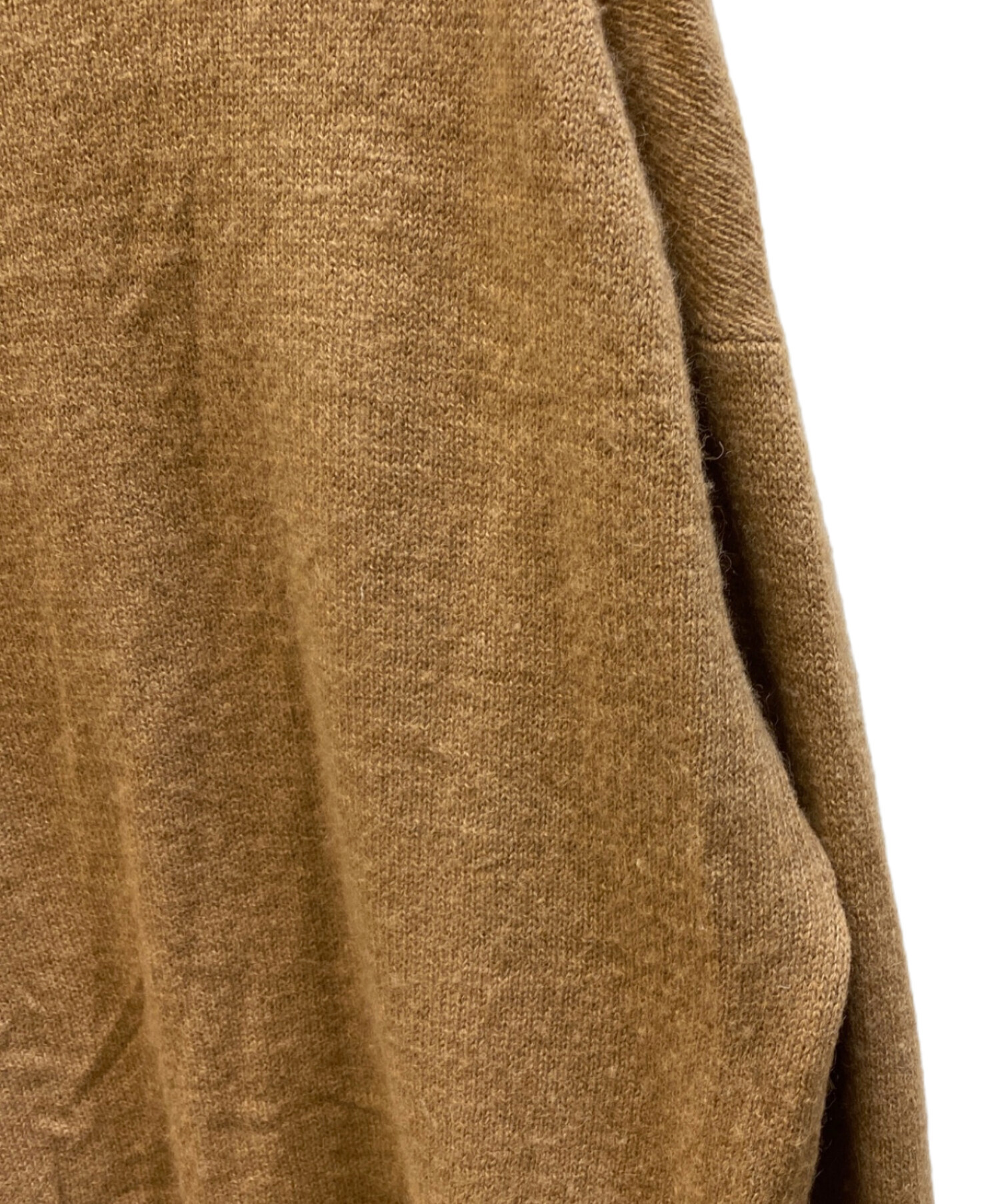 中古・古着通販】AURALEE (オーラリー) BABY CAMEL KNIT P/O ブラウン