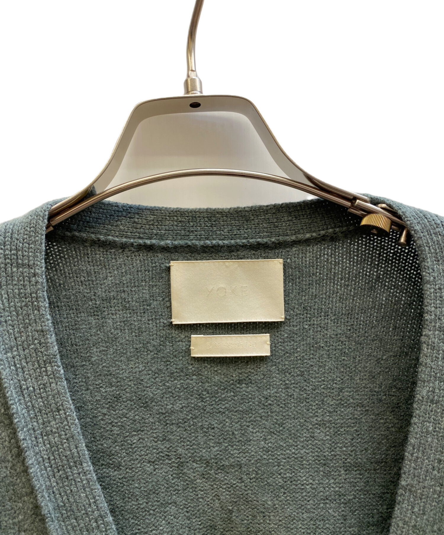 中古・古着通販】YOKE (ヨーク) CONNECTING CARDIGAN グリーン サイズ 