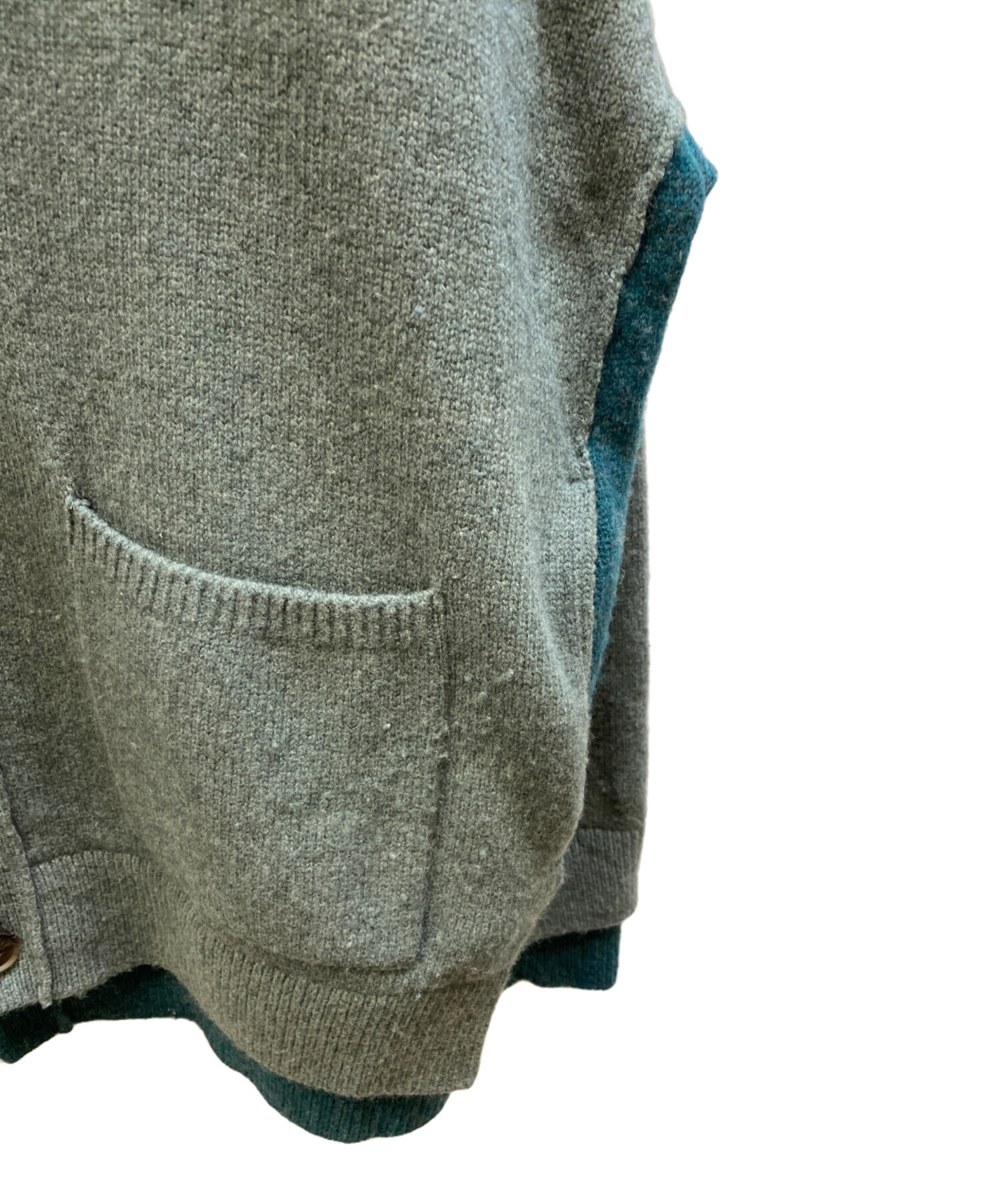 中古・古着通販】YOKE (ヨーク) CONNECTING CARDIGAN グリーン サイズ 