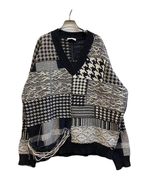 CMMN SWDN コモンスウェーデン ニットポロ M 中古・古着通販】CMMN SWDN (コモンスウェーデン) apollo patchwork