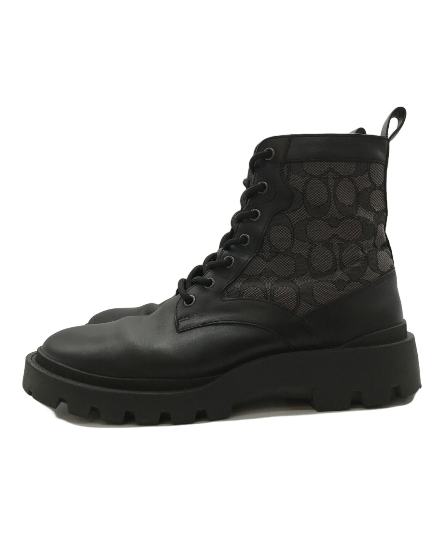 美品　COACH　コーチ　city sole　ブーツ　シグネチャー　27cm 中古・古着通販】COACH (コーチ) CitySole ブーツ・シグネチャー ジャ