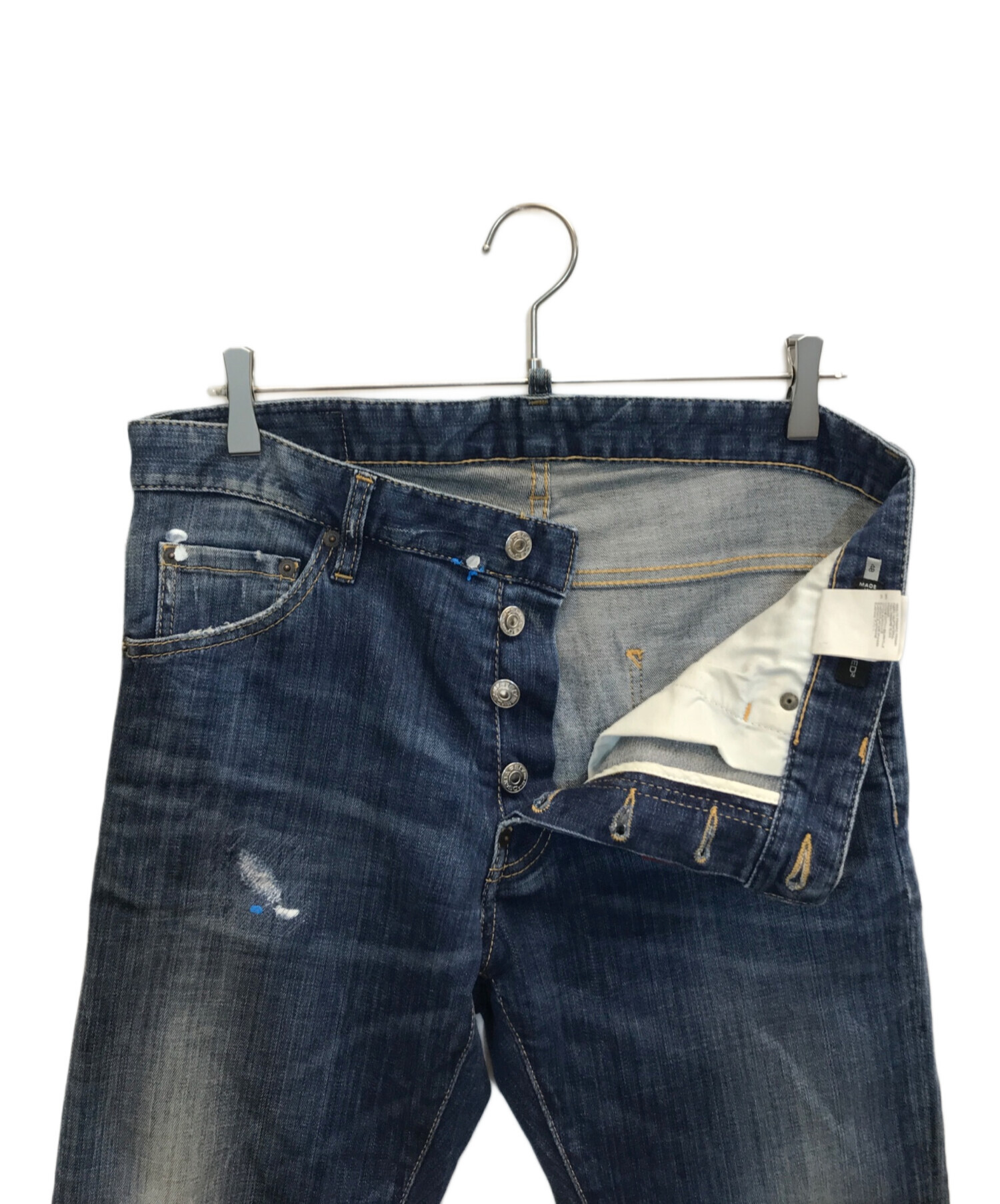 中古・古着通販】DSQUARED2 (ディースクエアード) ペイント/ダメージ 