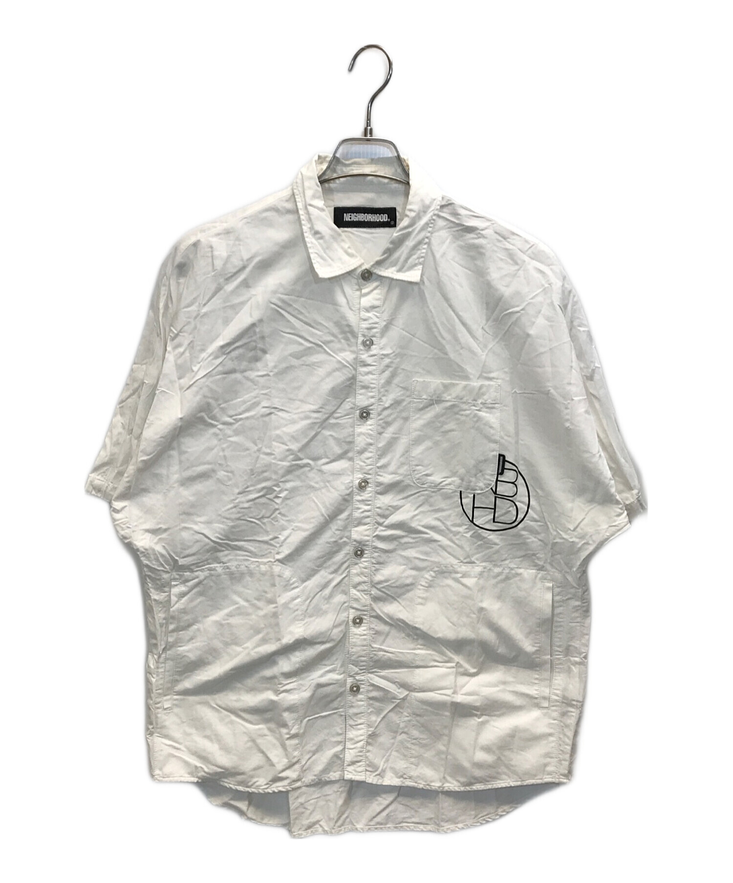 中古・古着通販】NEIGHBORHOOD (ネイバーフッド) 半袖シャツ ホワイト 