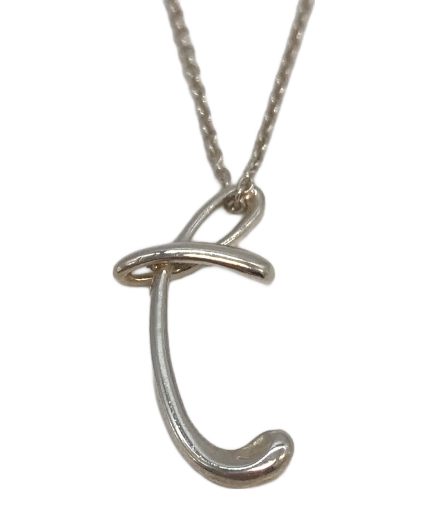 中古・古着通販】Tiffany & Co. (ティファニー) イニシャルtネックレス