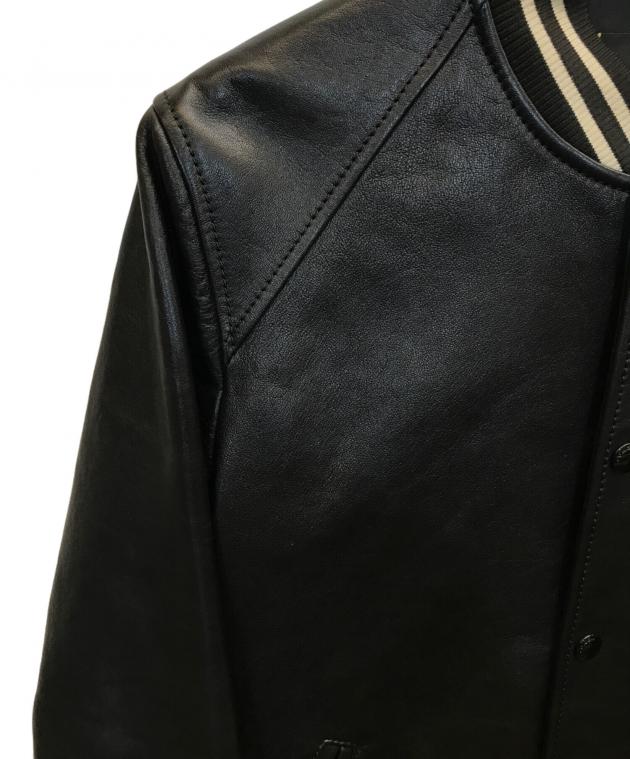 中古・古着通販】COACH (コーチ) レザースタジャン ブラック サイズ:S