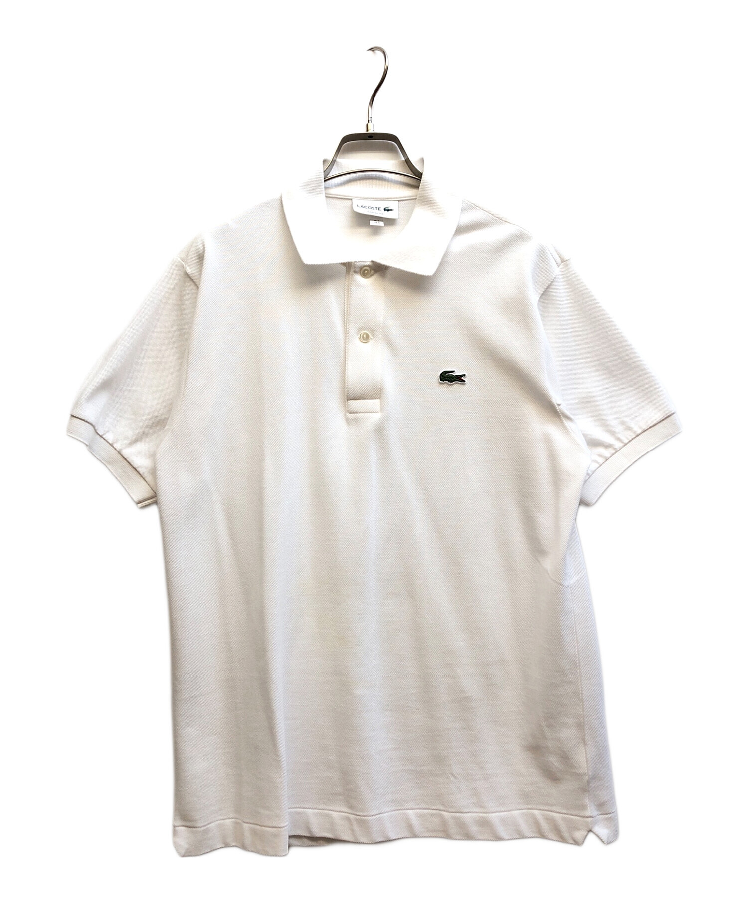 中古・古着通販】LACOSTE (ラコステ) ポロシャツ ホワイト サイズ:FR 3 