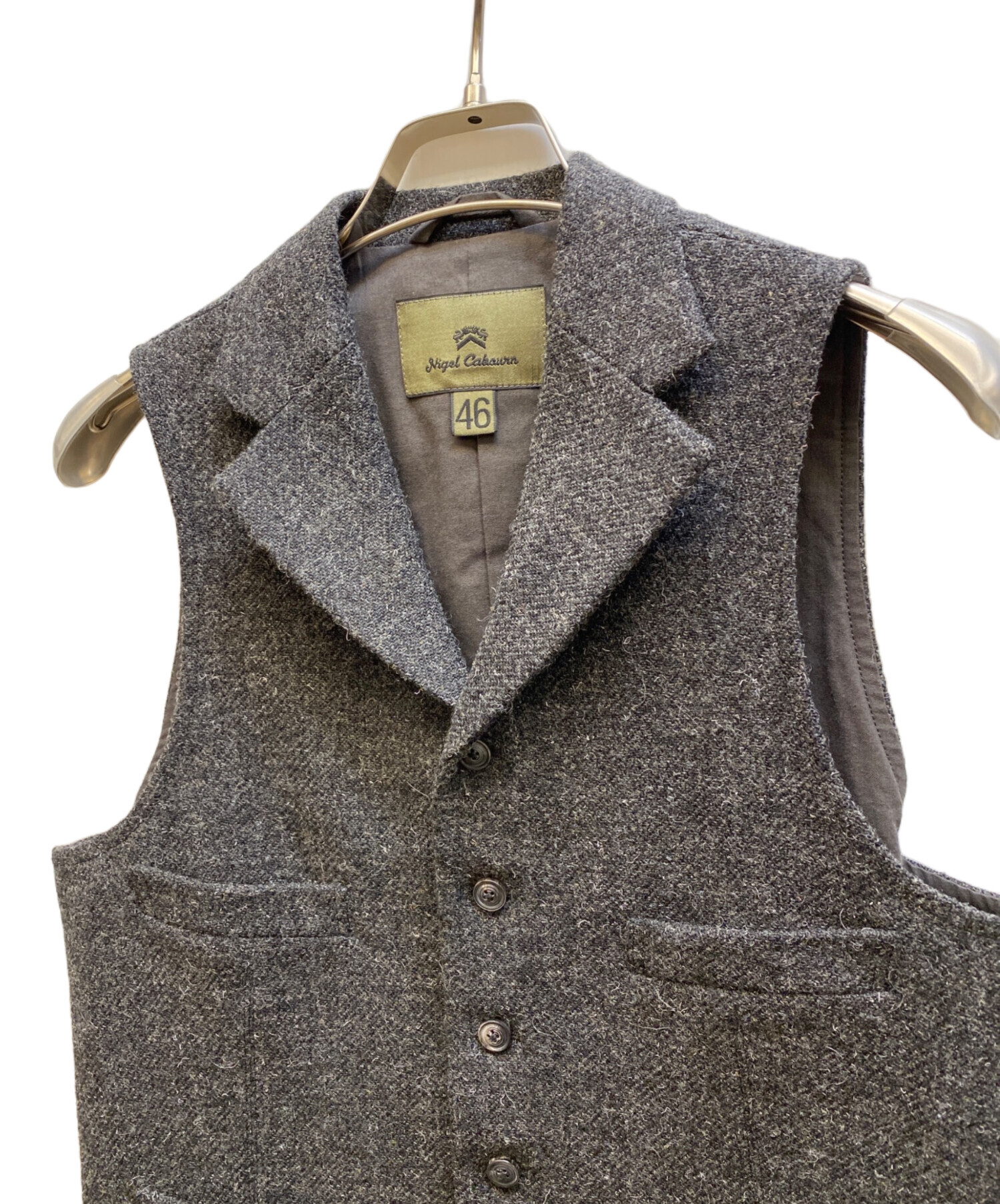 ナイジェルケーボン　マロリーベスト　グレー　50 中古・古着通販】NIGEL CABOURN (ナイジェルケーボン) マロリーベスト
