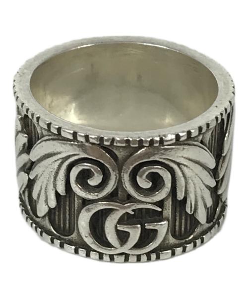 中古・古着通販】GUCCI (グッチ) GGリーフリング シルバー サイズ:20号