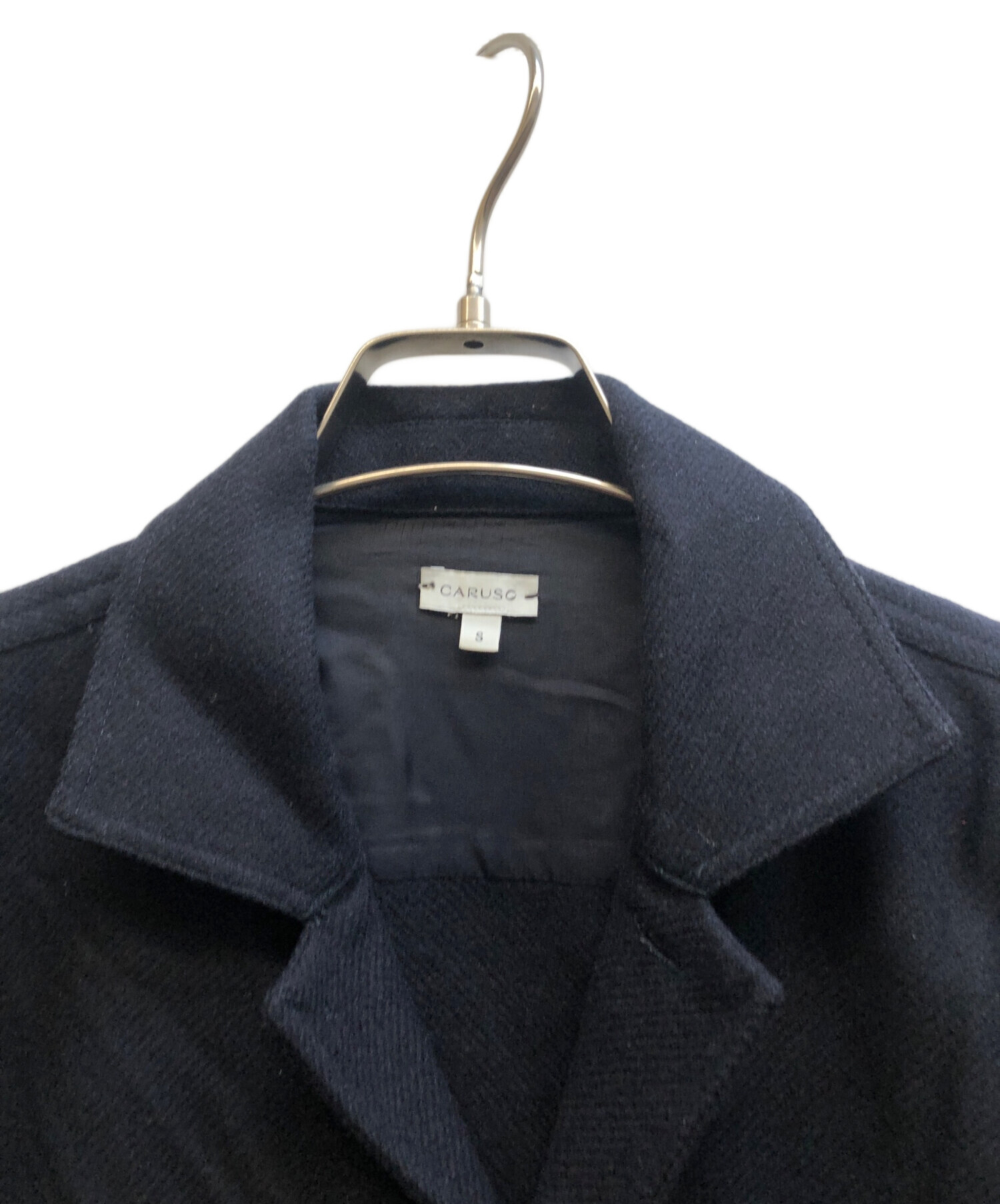 中古・古着通販】CARUSO (カルーゾ) ウールシャツジャケット ネイビー
